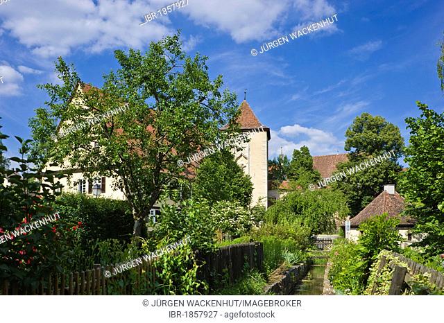 Village view, Bebenhausen, Tuebingen, Swabian Alb, Baden-Wuerttemberg, Germany, Europe