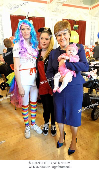 Scotland's First Minister Nicola Sturgeon attends a celebration event to celebrate NHS Tayside having supported more than 1