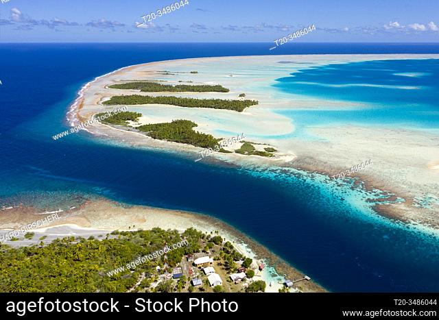 Tetamanu Pass of Fakarava Atoll, Tuamotu Archipel, French Polynesia