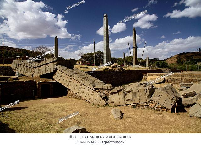 The Great Stele, Main Stelae Field, Aksum, Ethiopia, Africa