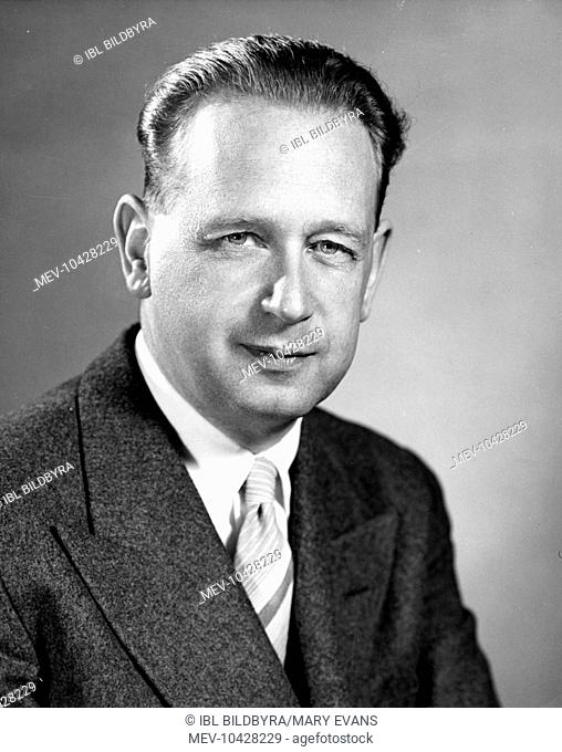 Dag Hammarskjold (1905-1961) portrait from 1953