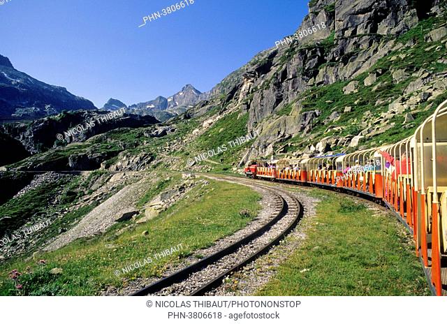 France, Nouvelle Aquitaine, Pyrenees atlantiques department (64), Bearn country, Ossau Valley, Artouste train