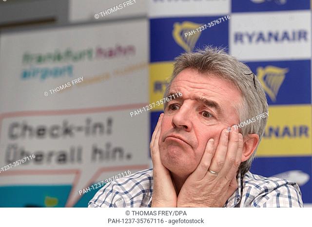 Michael O`Leary, CEO of the Irish low cost airline Ryanair, answers questions during a press conference at the airport in Hahn, Germany, 11 December 2012