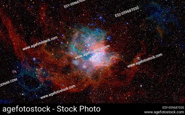 Outer space background. Elements of this image furnished by NASA