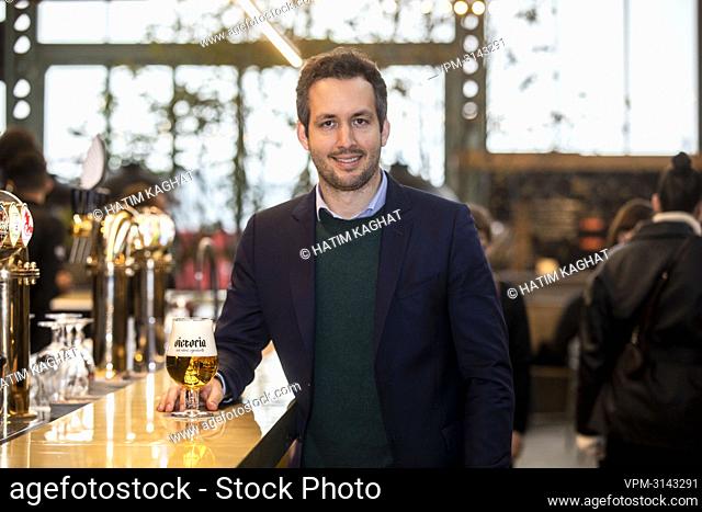 FOCUS COVERAGE REQUESTED TO BELGA Pieter Anciaux directeur Horeca AB InBev Belgique poses for the photographer during the opening of the Gare Maritime Food...