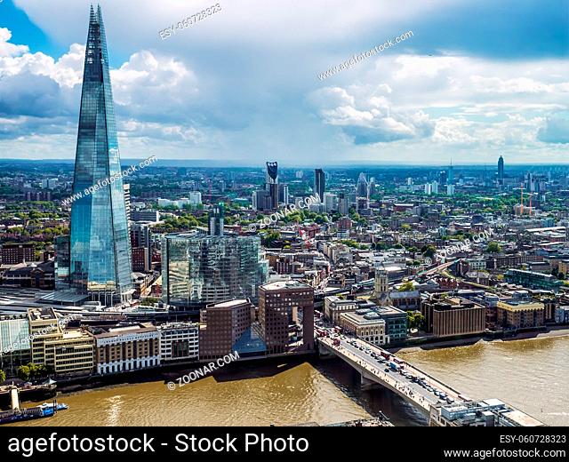 View of the Shard Building in London