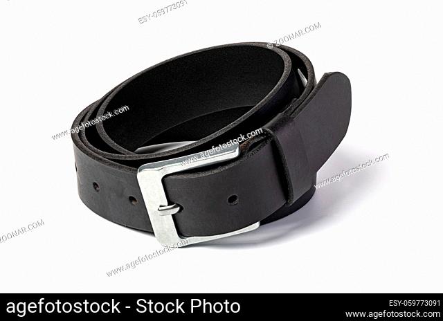 leather belt isolated on a white background