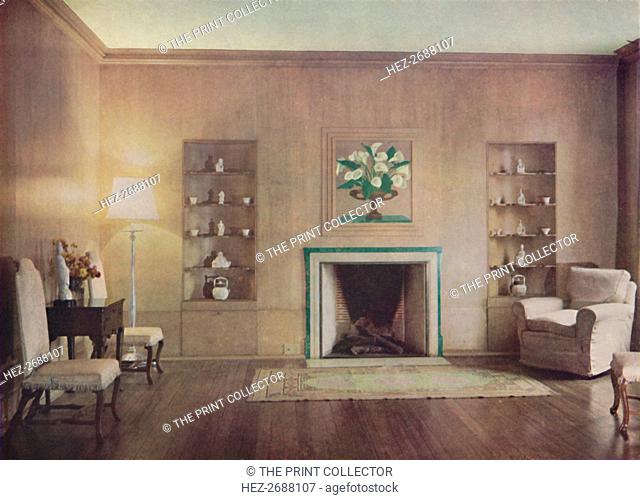'The drawing-room of Lord Vernon's house, designed by Oliver Hill, F.R.I.B.A., London', 1935 Artist: Unknown