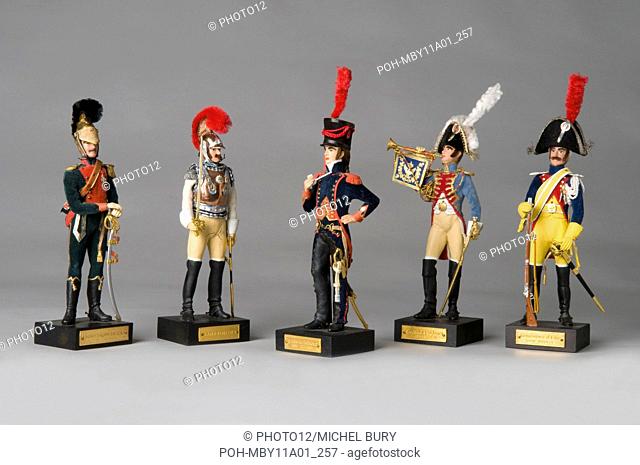 Figurines By Marcel Riffet - Elite policeman from the Guard, in full dress uniform 1804-1805 - Trumpet of the mounted grenadiers of the Imperial Guard 1804-0809...