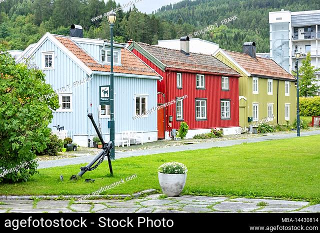 Norway, Trøndelag, Trondheim, old traditional dwellings