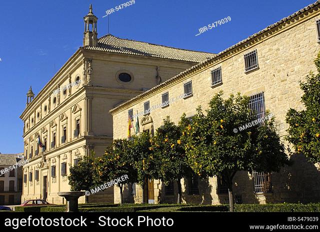 Town Hall, architect Andres Vanlvira, Palacio de las Cadenas, 16th century, Plaza de Vazquez Molina, Ubeda, province of Jaen, Andalusia, Spain, Europe