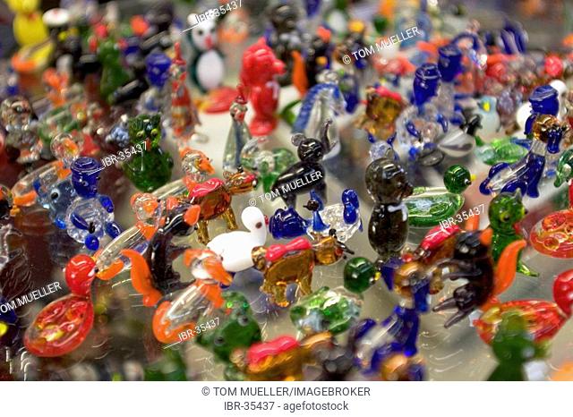 Glass figures at Gordiola Manufaktur Majorca