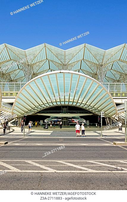 Lisbon oriente station designed by architect Calatrava, Lisbon, Portugal, Europe