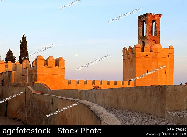 Espantaperros tower. Muslim Alcazaba. Badajoz. Extremadura. Spain