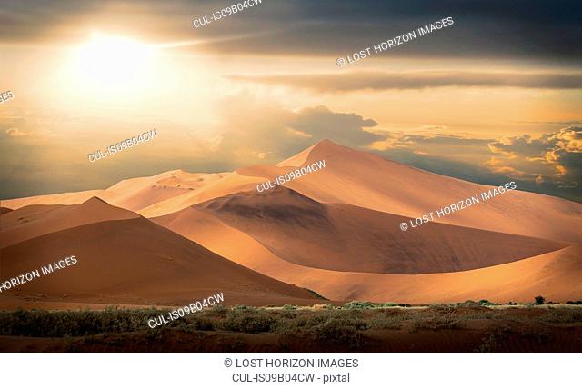 Giant sand dunes, Namib Desert, Namibia