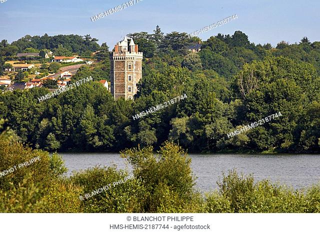 France, Loire Atlantique, Oudon, tower of the 14th century