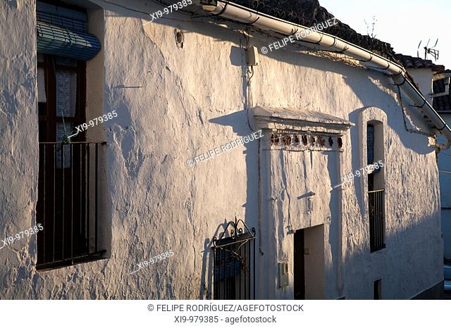 Typical architecture, town of Castaño del Robledo, province of Huelva, Andalusia, Spain