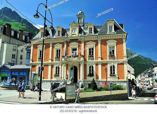 Hôtel de Ville (Town Hall). Cauterets town, Hautes-Pyrénées department, Occitanie region, France