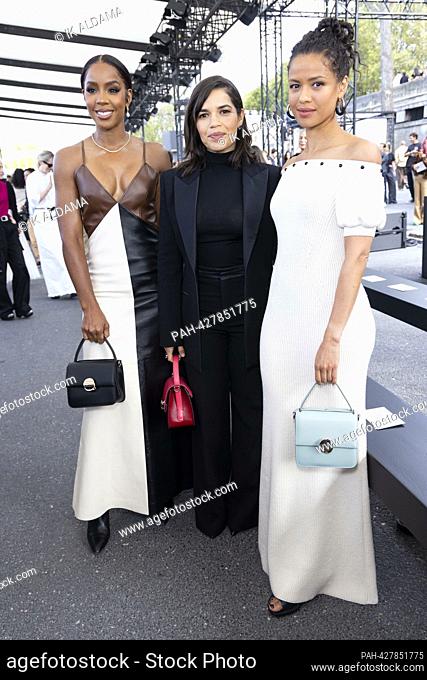Kelly Rowland, Gugu Mbatha-Raw and America Ferrera attend CHLOÃ‰ Spring/Summer 2024 Runway during Paris Fashion Week on September 2023 - Paris; France...