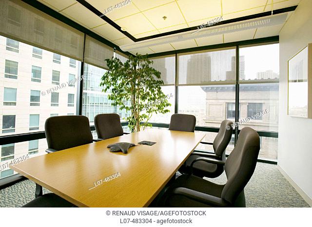 Meeting room in high-rise office building. San Francisco. California. United States
