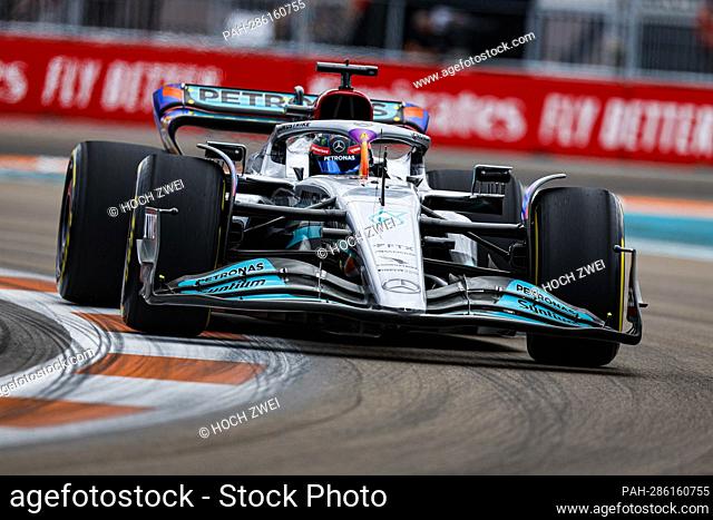 #63 George Russell (GBR, Mercedes-AMG Petronas F1 Team), F1 Grand Prix of Miami at Miami International Autodrome on May 7, 2022 in Miami