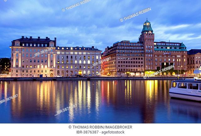 Radisson Blu Strand Hotel, formerly Strand Hotel, offices and commercial buildings, Nybrokajen, Stockholm, Stockholms län or Stockholm County, Sweden