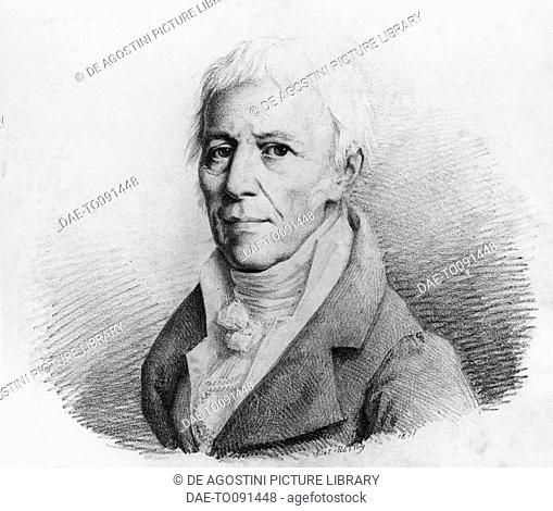 Portrait of Jean-Baptiste Pierre Antoine de Monet, Chevalier de Lamarck (1744-1829), French naturalist, zoologist, biologist, academic