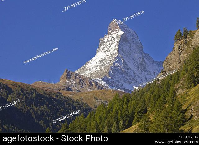 Switzerland, Valais, Zermatt, Matterhorn, peak,