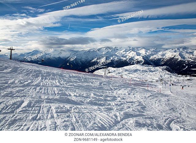Madonna di Campiglio Ski Resort during skiing season