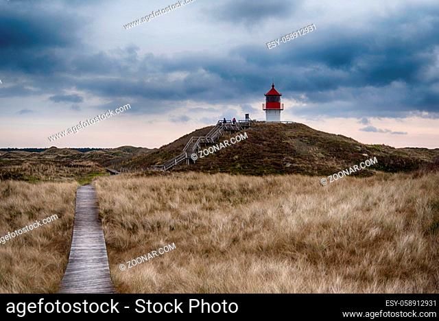Lighthouse on the North Frisian Island Amrum in Germany