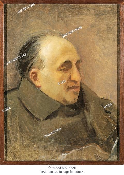 Amerigo Bartoli (1890-1971), Portrait of Vincenzo Cardarelli (Corneto Tarquinia, 1887 - Rome, 1959), Italian poet and writer, 1934
