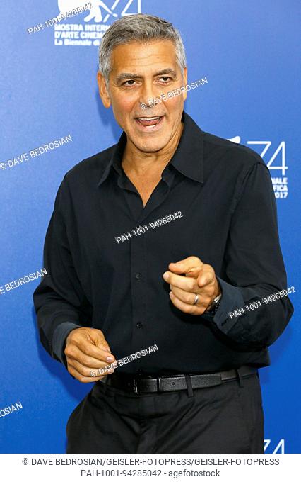 George Clooney during the 'Suburbicon' photocall at the 74th Venice International Film Festival at the Palazzo del Casino on September 02, 2017 in Venice