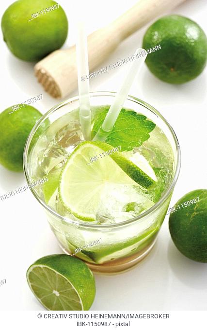 Drink, caipirinha with lime