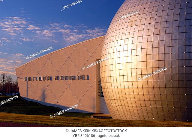 The James Naismith Memorial Basketball Hall of Fame in Springfield, Massachusetts