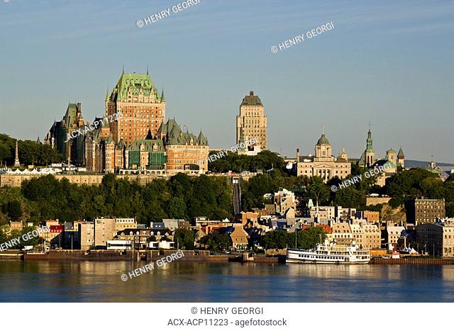 View of Quebec City from Levis, Quebec, Canada