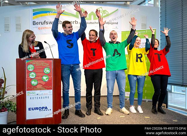 06 February 2023, Lower Saxony, Rotenburg (Wümme): Apprentices open the Landjugend vocational competition. Around 10, 000 young people nationwide are taking...