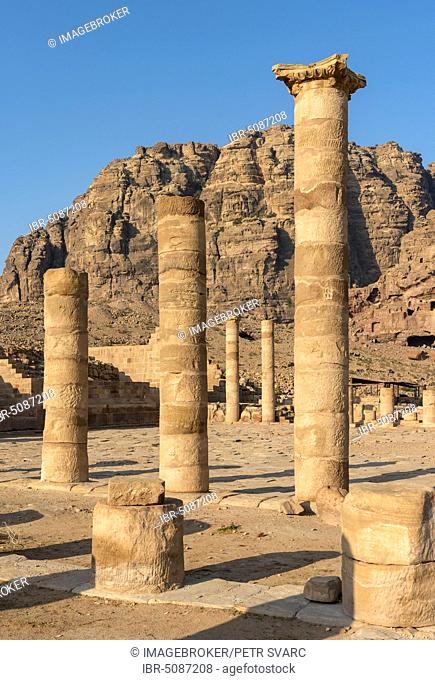 Columns of the Great Temple of Petra, Jordan, Asia