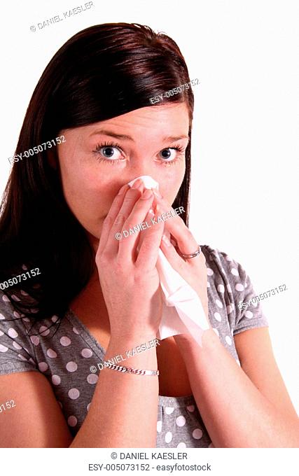 Woman Got A Flu