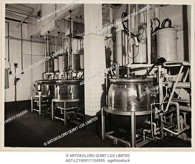 Photograph, Film Mixing Room, Abbotsford, 1946, Monochrome photograph of the Kodak Australasia Pty Ltd film mixing room at Abbotsford