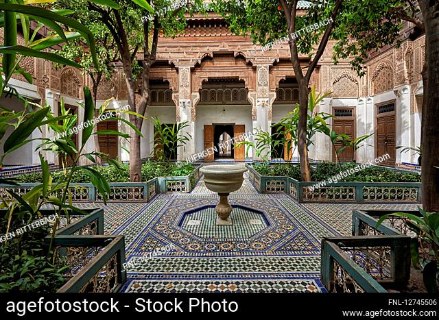Bahia Palace, Marrakesh, Morocco, Africa