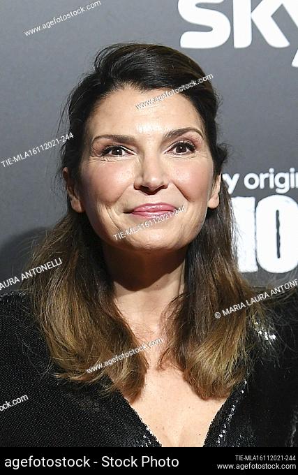 Maria Pia Calzone during the Red carpet of the tv series 'Gomorra' Final season , Rome, ITALY-15-11-2021