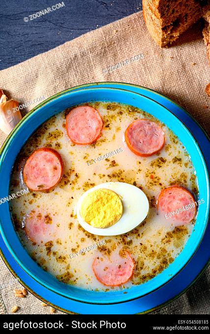 Easter in Polish: sour flour soup for Easter breakfast (?urek)