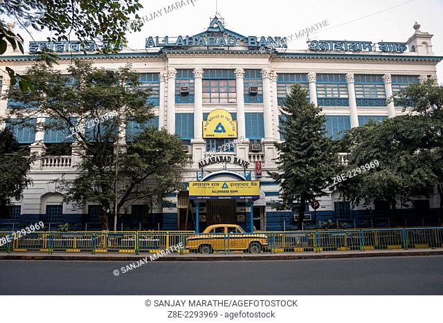 The Allahabad bank building in BBD Bagh in Kolkata (Calcutta), West Bengal, India. The area has a treasure of British era heritage architecture