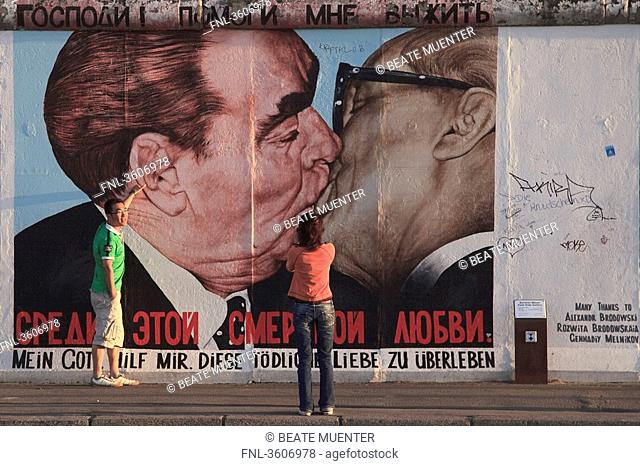 Painted Berlin Wall, East Side Gallery, Berlin, Germany