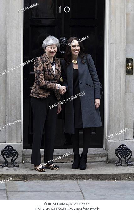 PM Theresa May meets the Prime Minister of New Zealand, Jacinda Ardern, at Downing Street. London, UK. 21/01/2019 | usage worldwide
