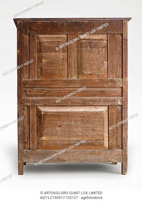 armoire, Attributed to Pierre Antoine Petit dit La Lumiere (American, born Canadian, about 1761-1813), about 1800, black walnut, tulip poplar