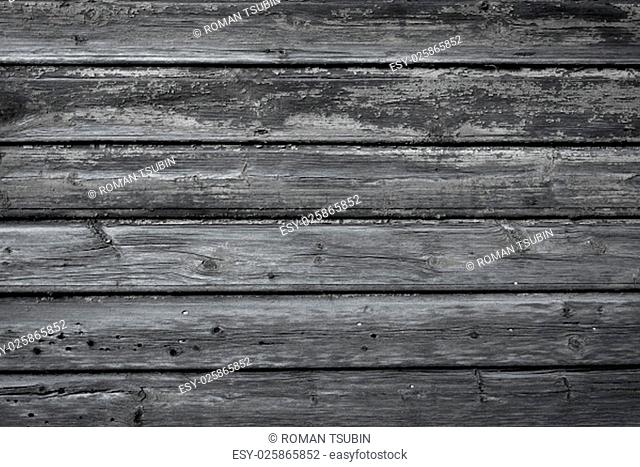 Old wooden painted and chipping paint texture