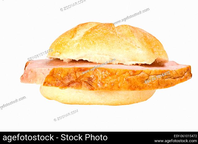 slice of meat loaf in a bun