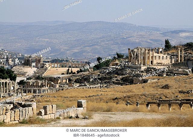 View of the ancient city Jerash, Jordan, Middle East