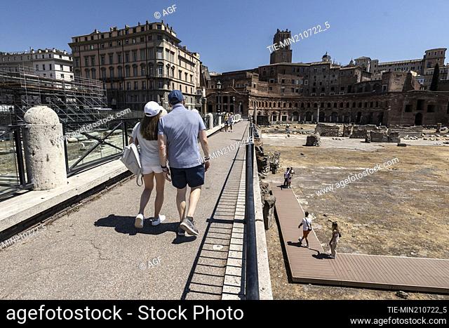 Rome hit by an exceptional heat wave. Apocalypse has arrived, the African anticyclone with temperatures over 40° C. Rome, Italy 21 July 2022